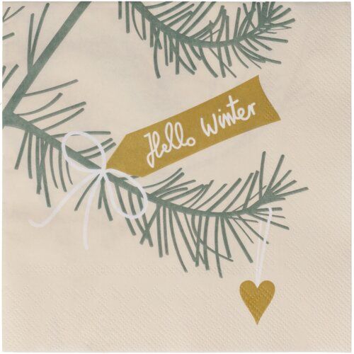 SERVIETTEN Hello Winter
