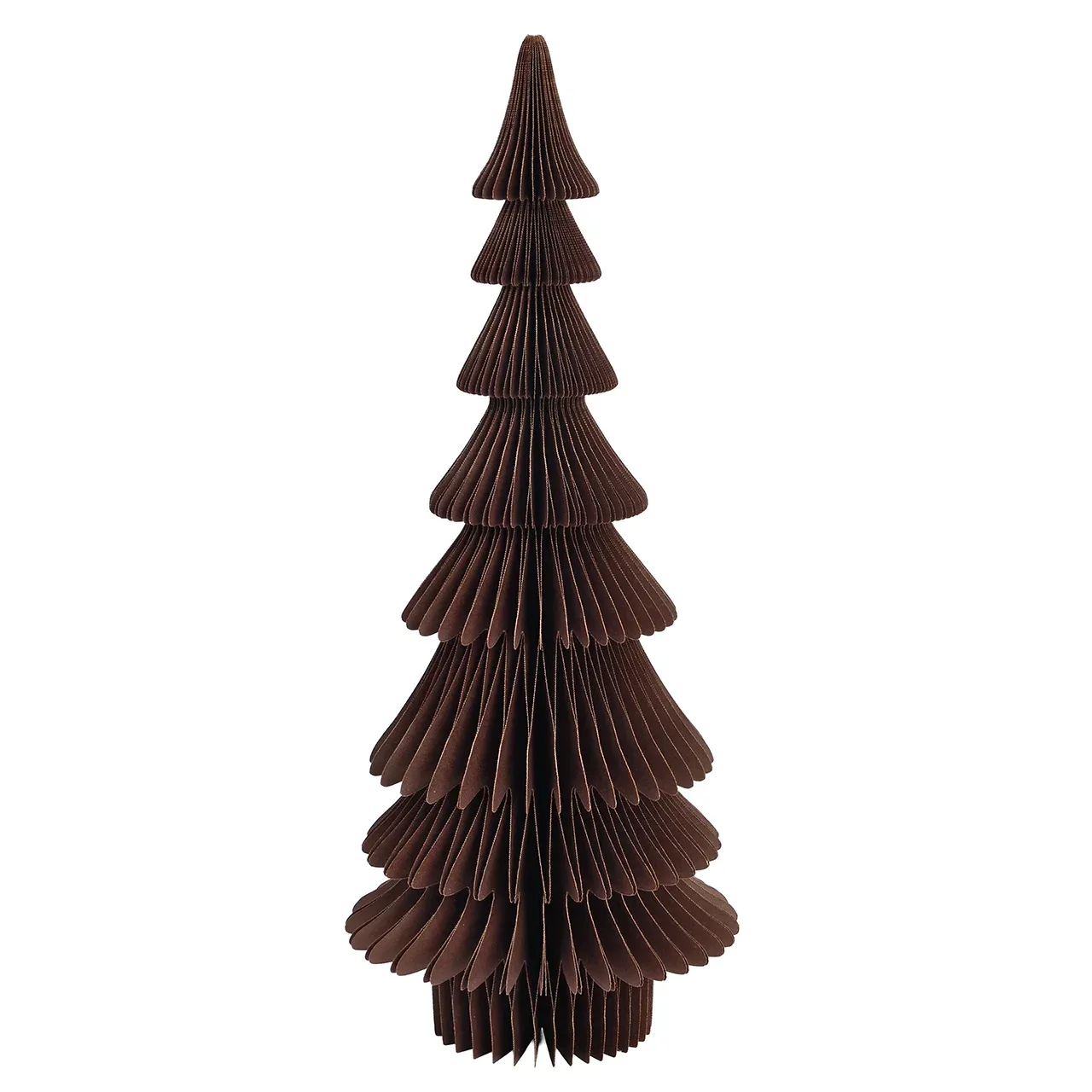 Tannenbaum aus Papier braun