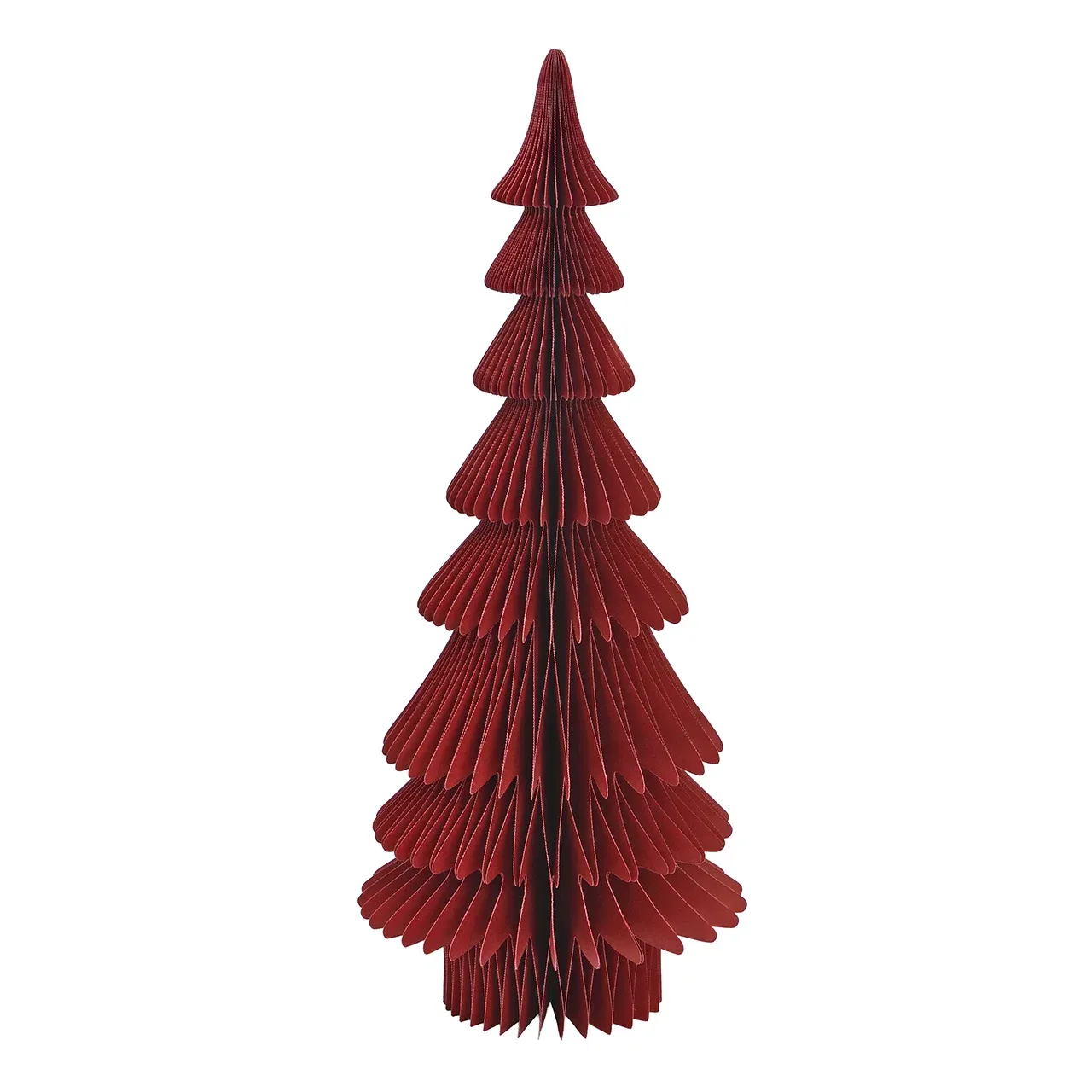 Tannenbaum aus Papier Bordeaux rot