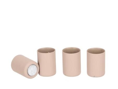 Magnetkerzenhalter Metall beige