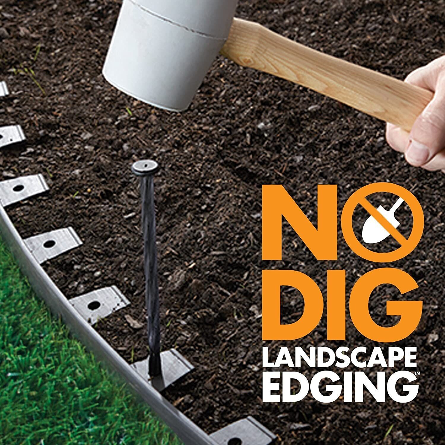 No-Dig 20 ft. Heavy Duty Edging Kit
