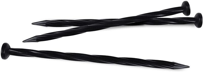 8 in. Nylon Spiral Landscape Anchoring Spikes - Bag of 6