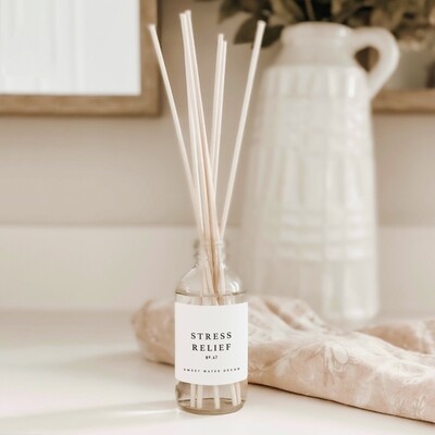 Stress Relief Reed Diffuser in Clear Jar (3.5 Oz)