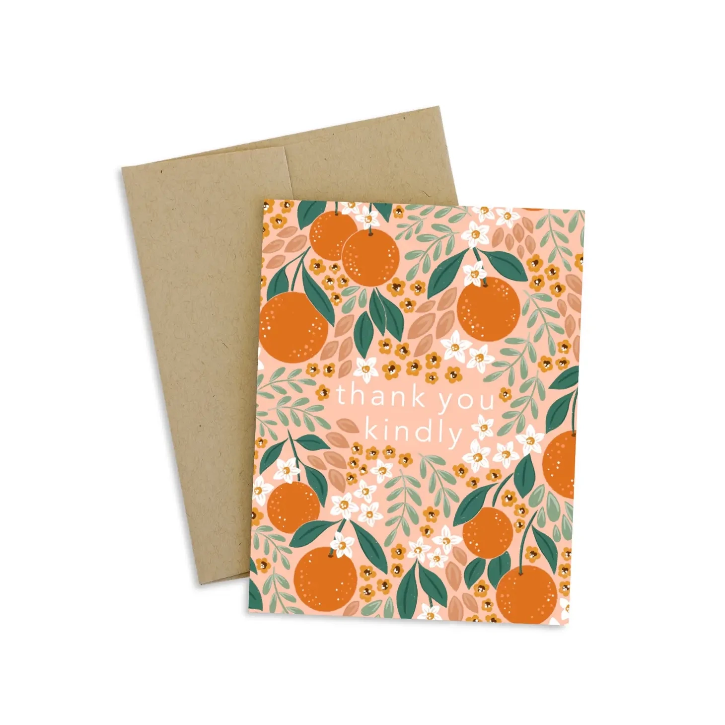 Oranges Thank You Kindly Greeting Card