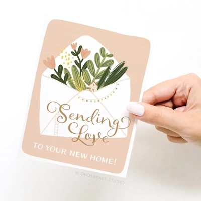 Sending Love To Your New Home! Greeting Card
