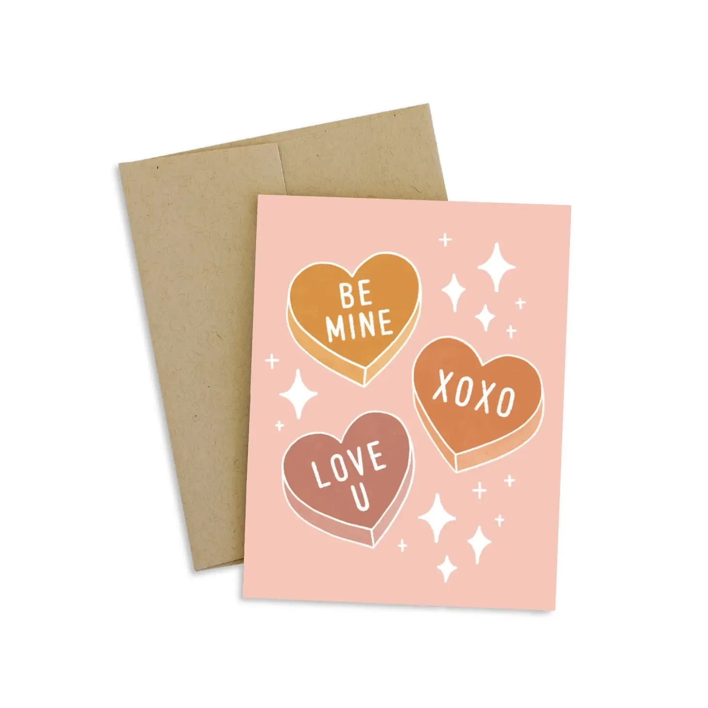 Heart Candies Valentine's Day Greeting Card