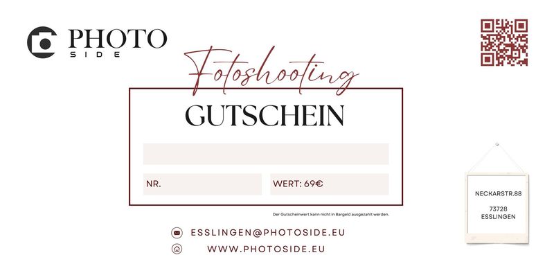 Fotoshooting Wertgutschein