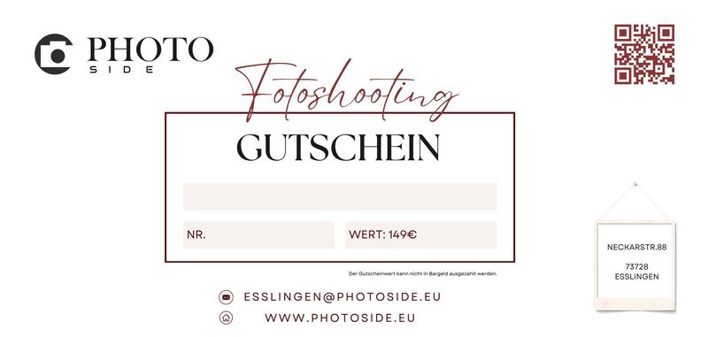Fotoshooting Wertgutschein