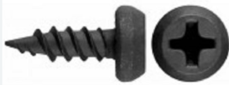 #6 x 7/16 Phillips Pan Framing Screws Phosphate coated Sharp - Box of 400 screws