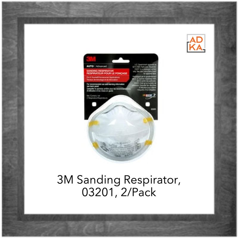 3M Sanding Respirator, 03201, 2/Pack