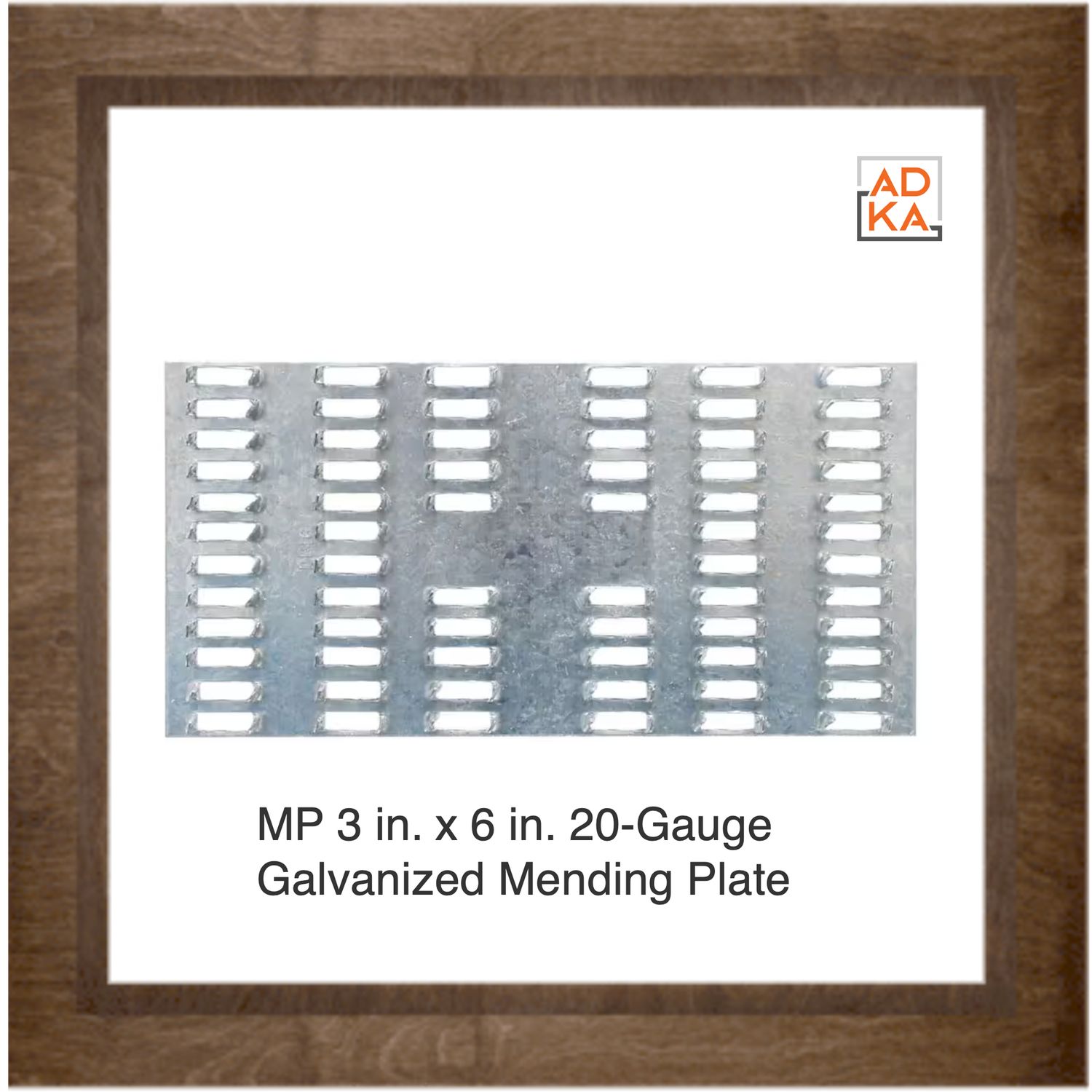 MP 3 in. x 6 in. 20-Gauge Galvanized Mending Plate