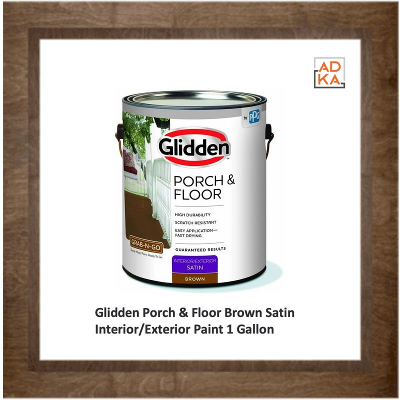 Glidden Porch & Floor Brown Satin Interior/Exterior Paint  1 Gallon