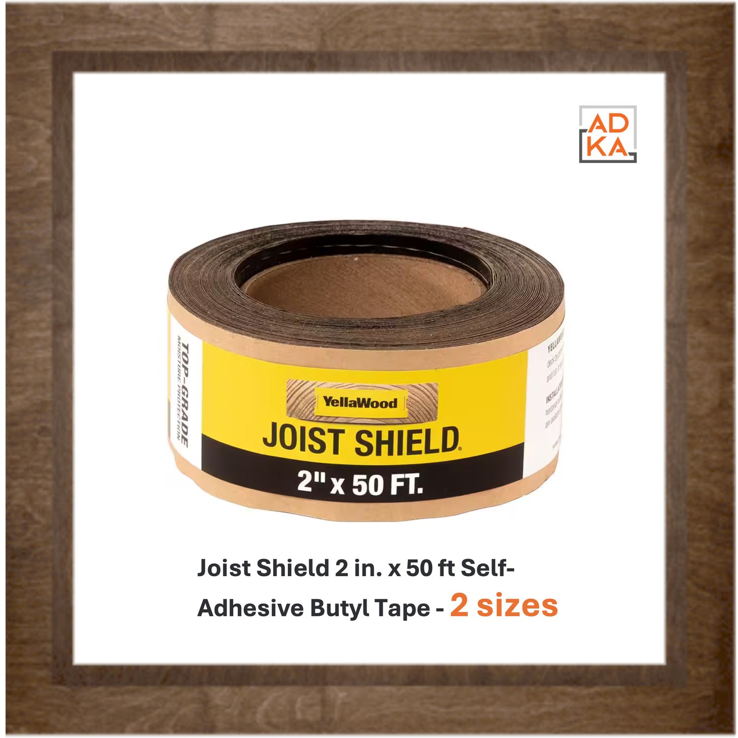 Joist Shield 2 in. x 50 ft Self-Adhesive Butyl Tape   - 2 sizes