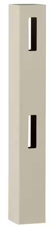 5 in. x 5 in. x 5 ft. Tan Vinyl Ranch 2-Rail Fence Line Post - more colors