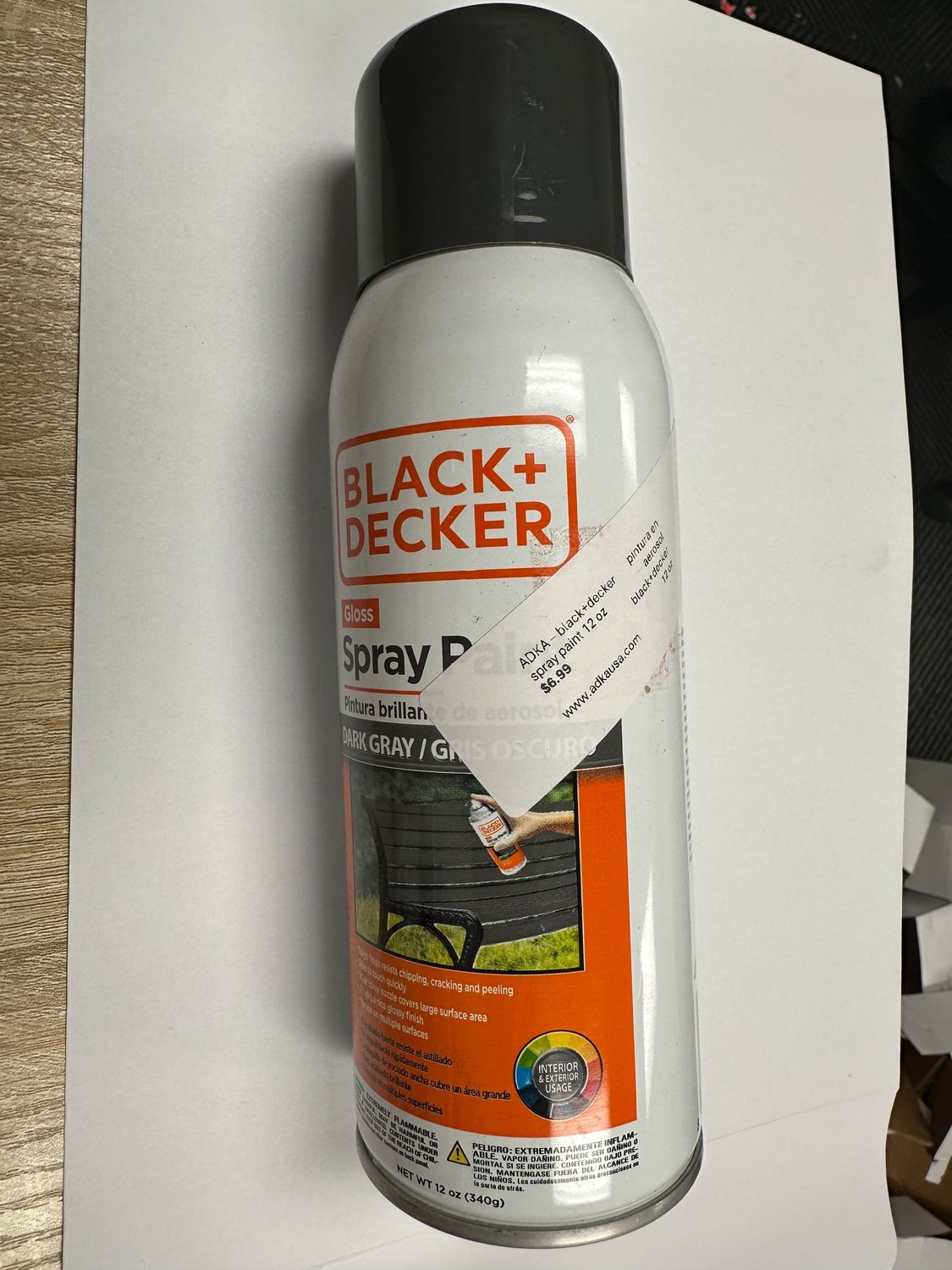 Black + Decker Spray Paint 12 oz (340 g) - Dark Gray (more colors)