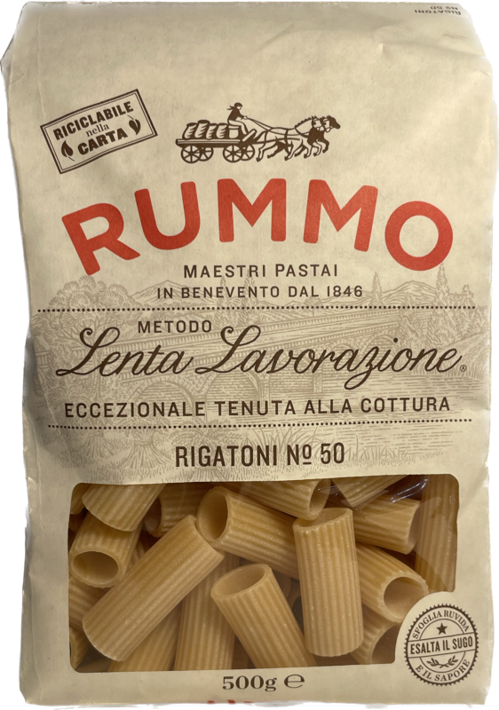 PATES RIGATONI N°50 RUMMO 500 GR