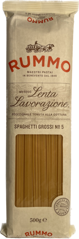 PATES SPAGHETTI GROSSI N°5 RUMMO 500 GR