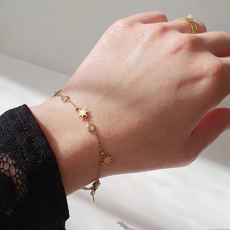 Bracelet breloques étoile 