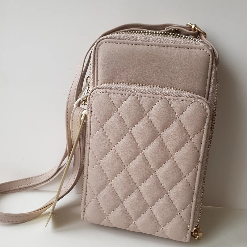 Pochette Smartphone Matelassé Beige   