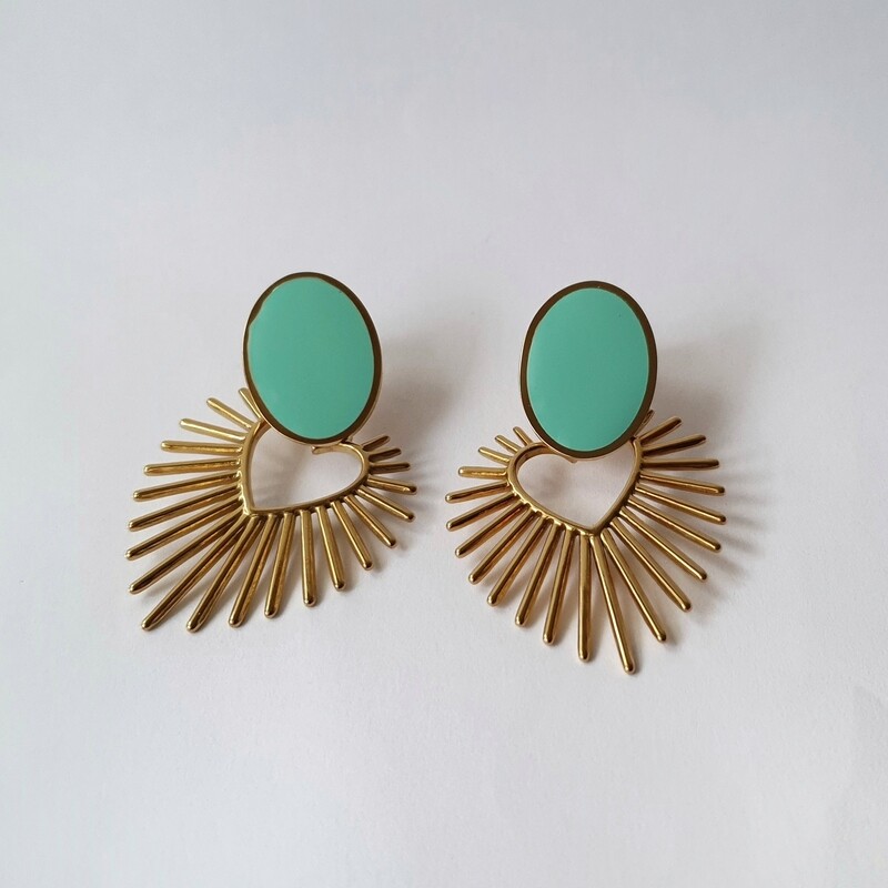 Boucles d'oreilles cœur 