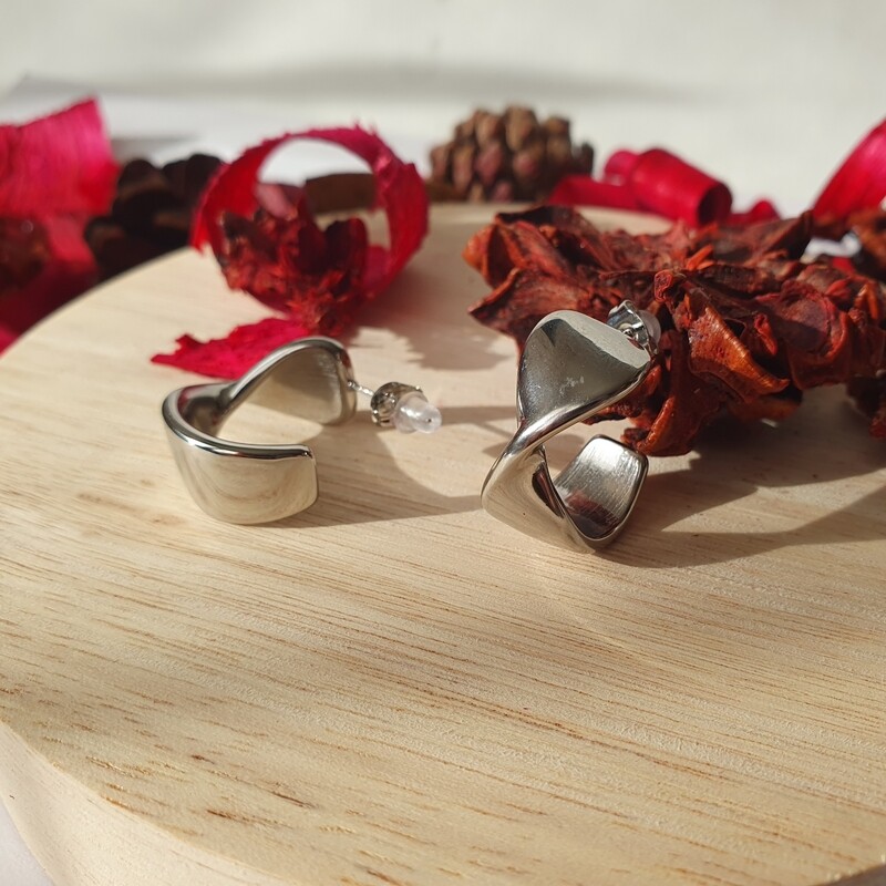 Boucles d'oreilles torsadé