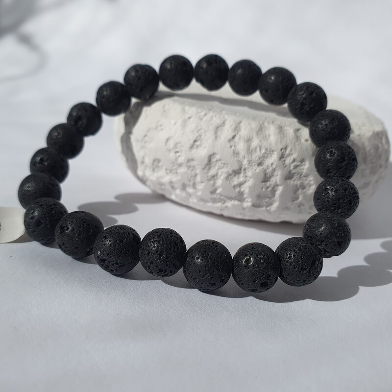 Bracelet pierre naturelle de lave