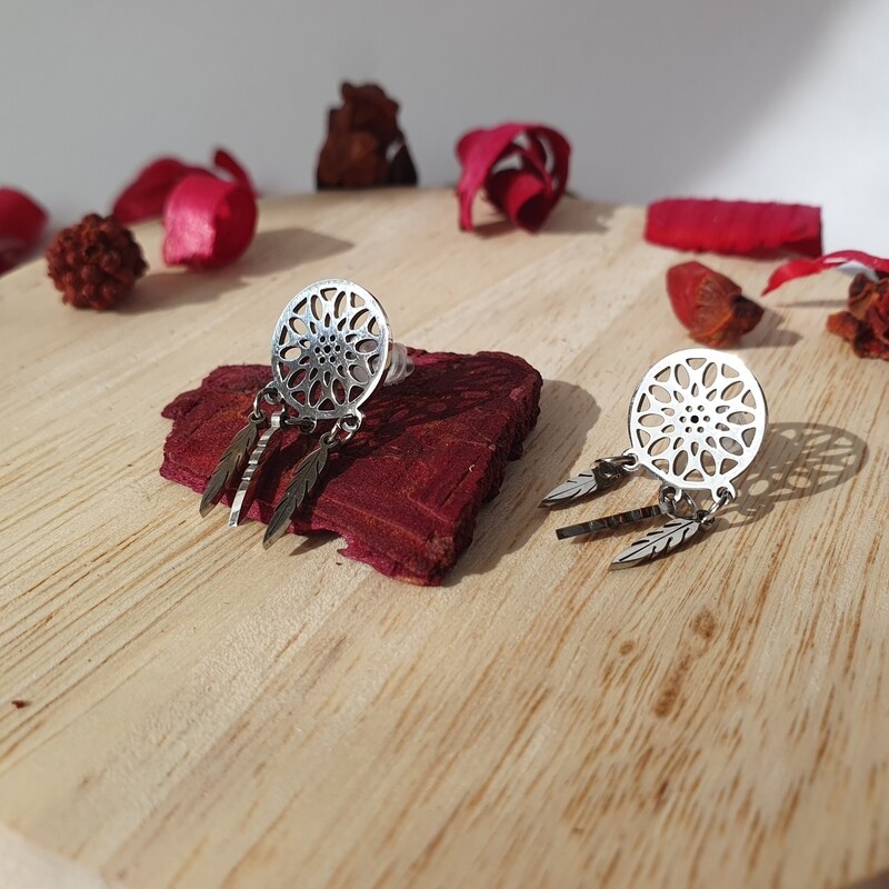 Boucles d'oreilles attrape rêve