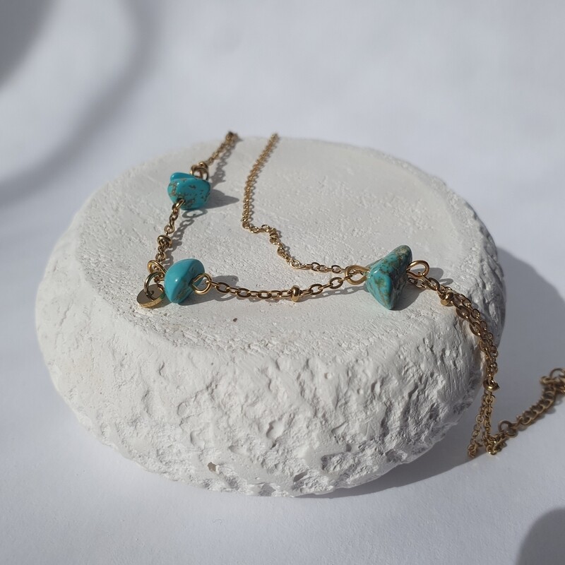 Bracelet pierres turquoise