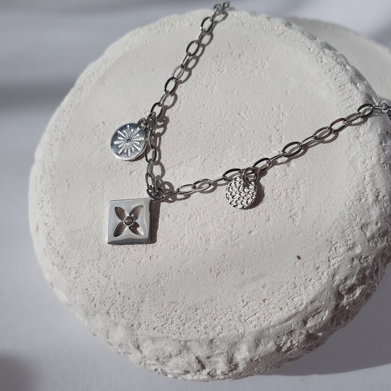 Bracelet pampille argenté 