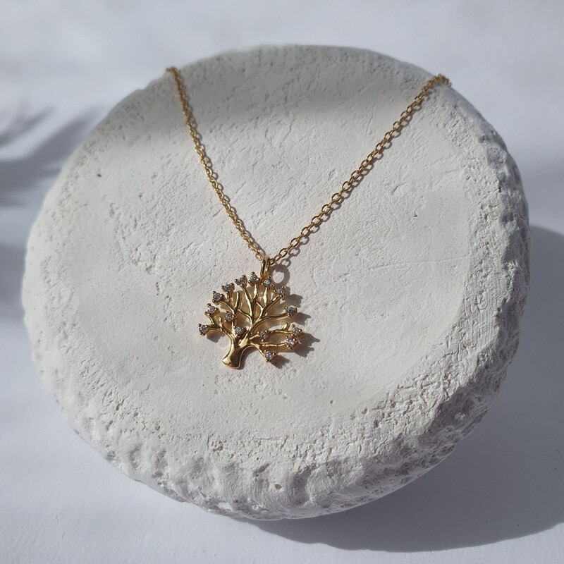 Collier Arbre de vie sertis 