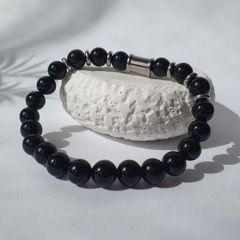 Bracelet en pierre naturelle d'Onyx