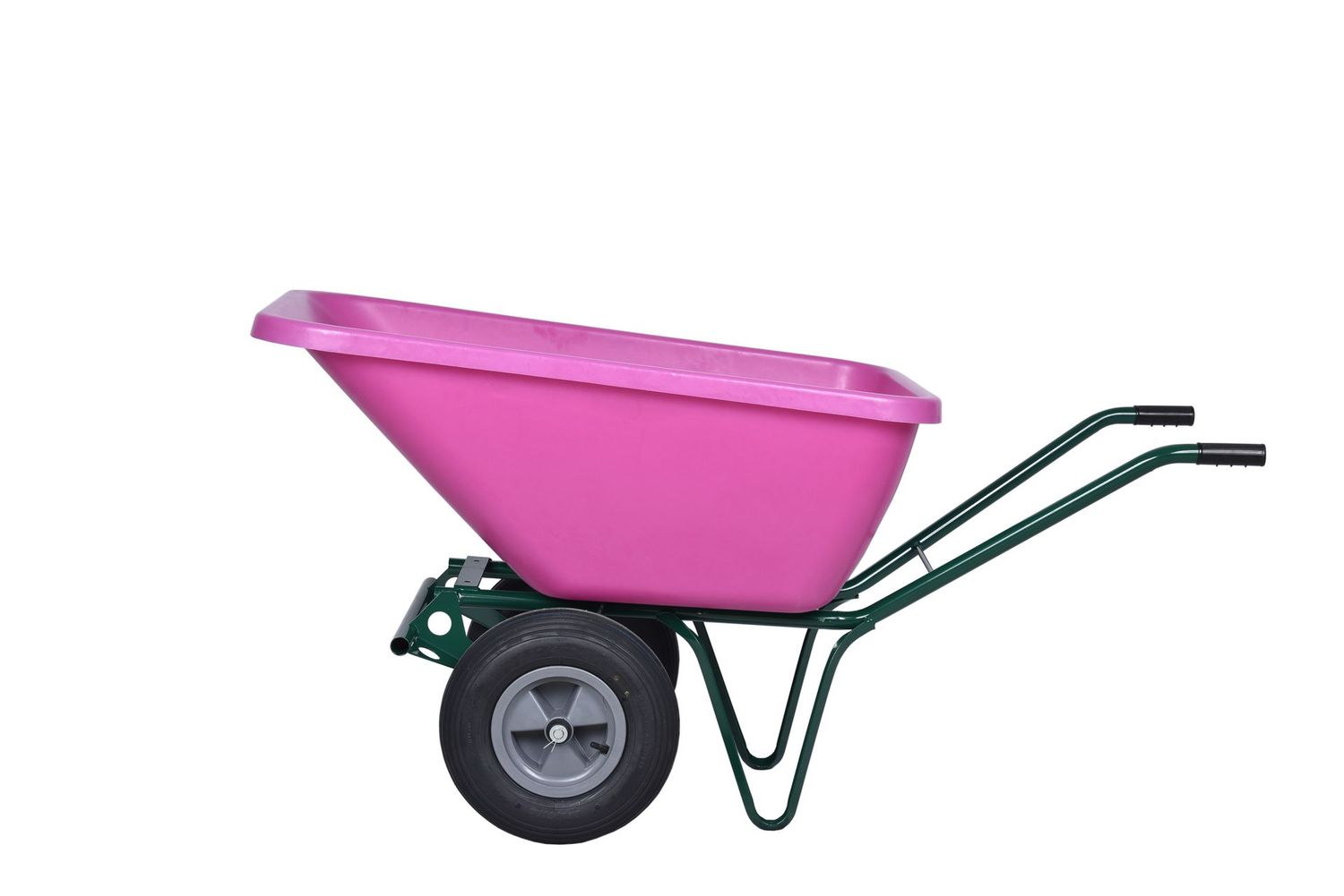Profi Schubkarre 2-Rad - 200 Liter (starr) Pink