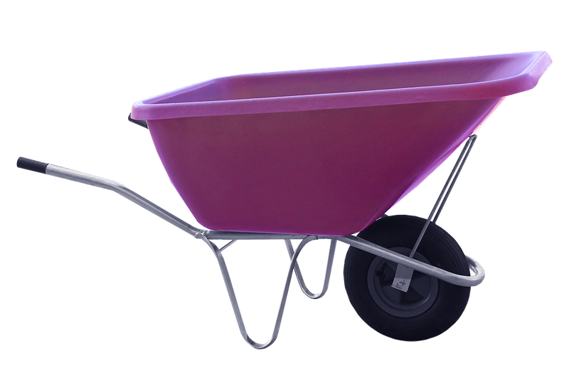 Profi Schubkarre 1-Rad - 200 Liter (starr) PINK