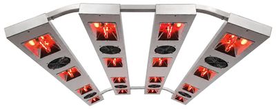 Pferde Solarium 4 Reihen 16x150 Watt mit Ventilator
