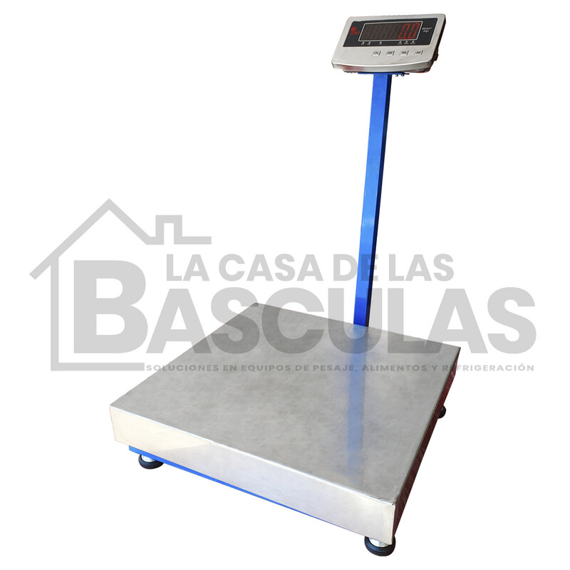 BASCULA DE PEDESTAL ACERO 500KG  LCDB500