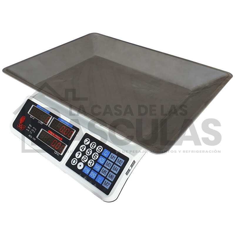 BASCULA S&b PLATO GRANDE 40KG