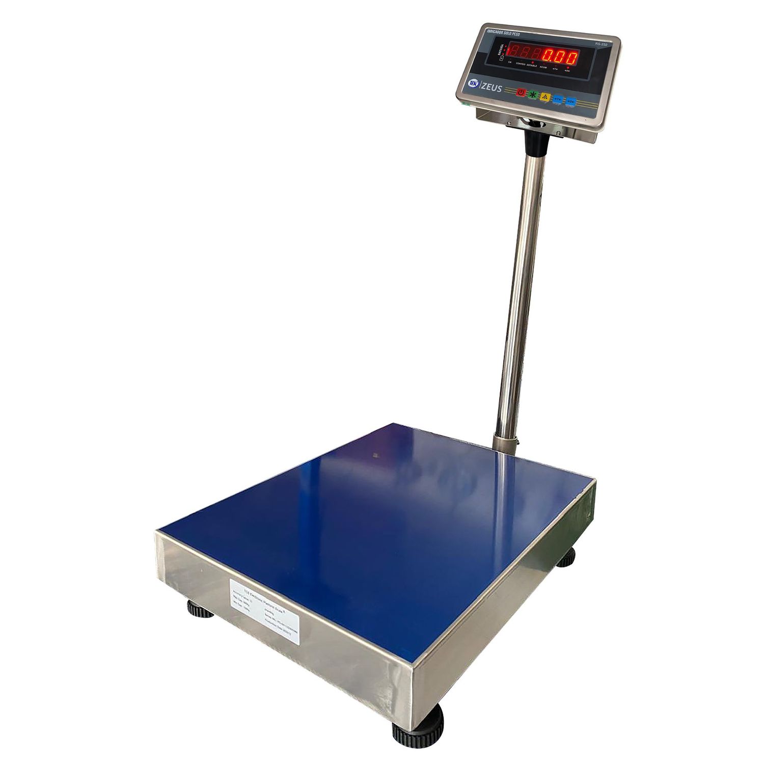 BÁSCULA PEDESTAL EN ACERO 300KG