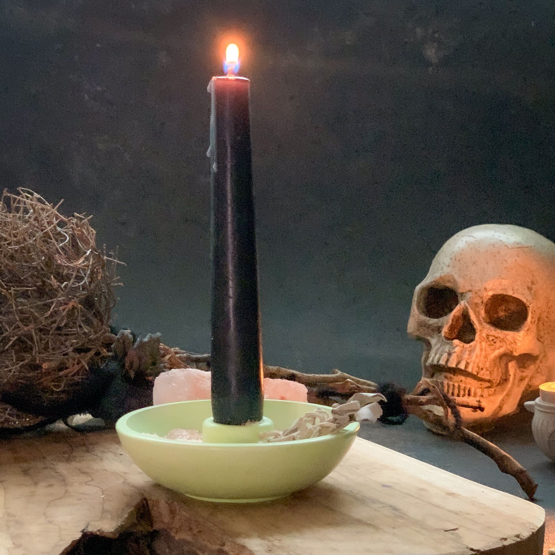 Kerzenhalter Feuerritual