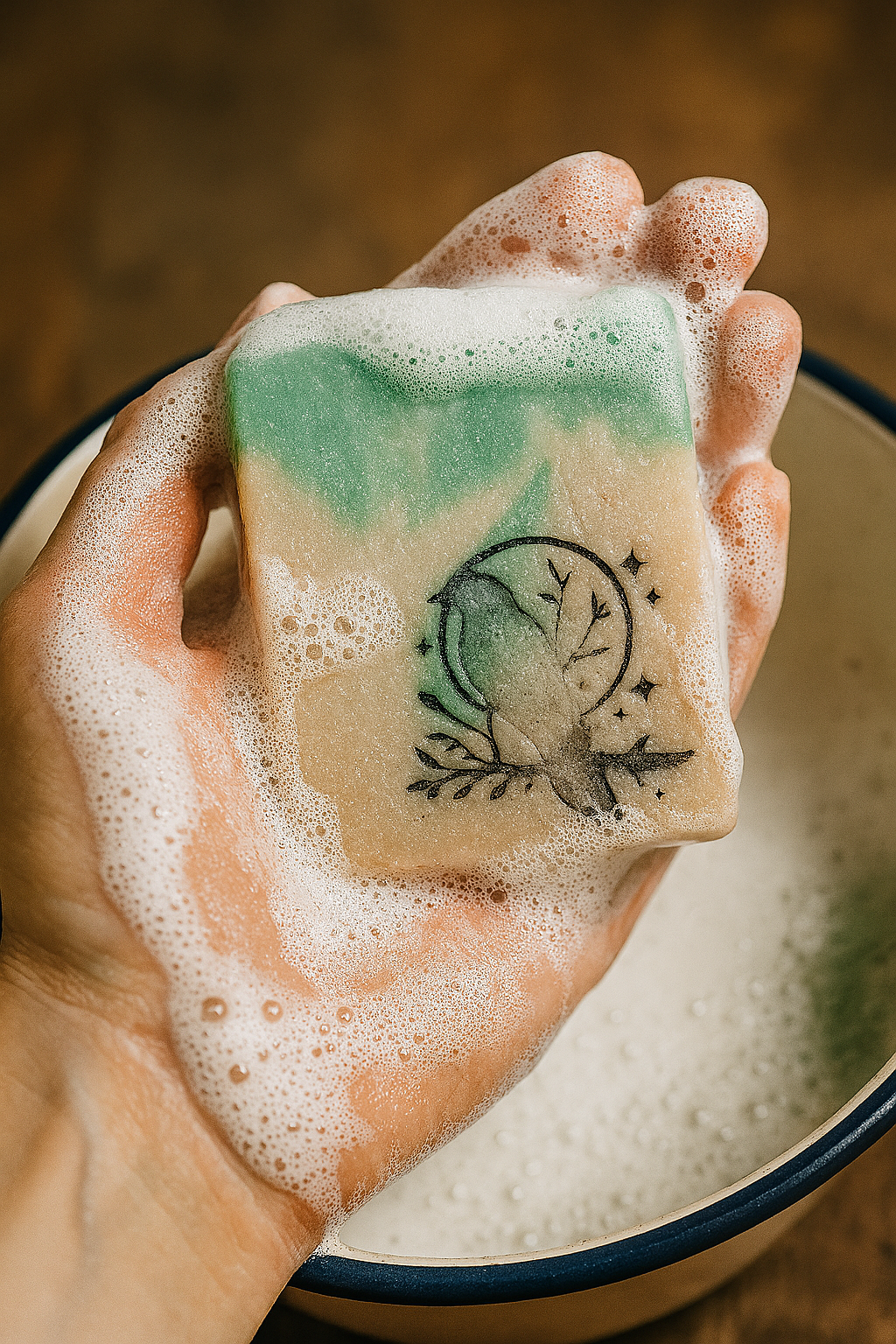 Süße Minze Soleseife