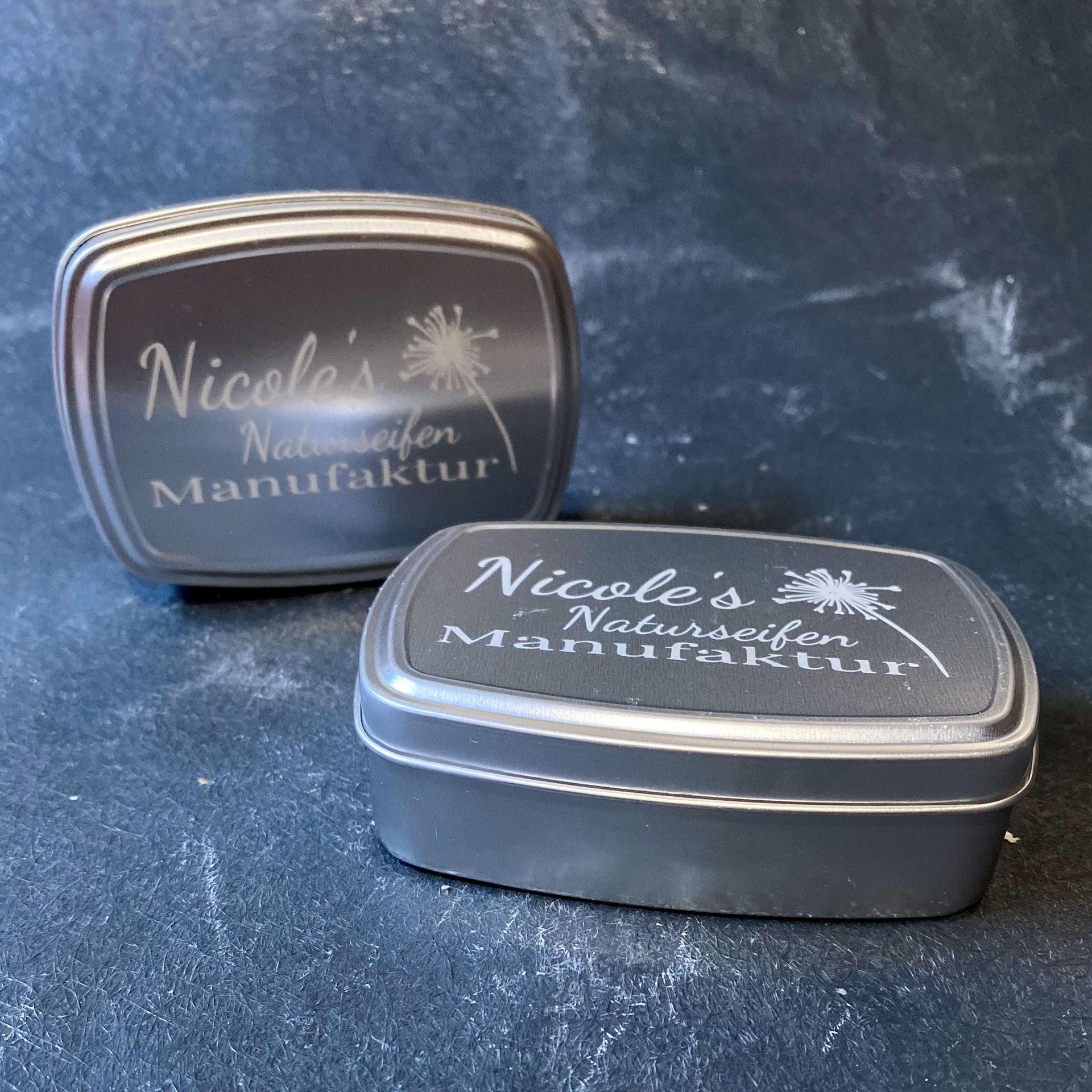Seifendose „Nicoles Naturseifen“