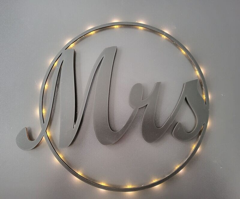 Hochzeitsring Mr. & Mrs. 30cm