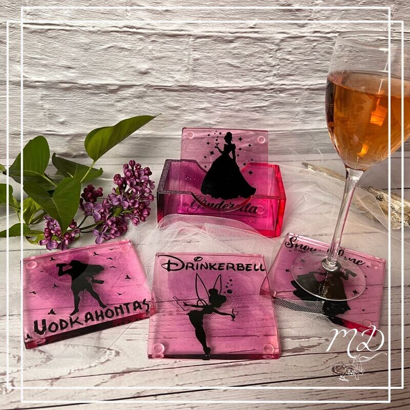 Untersetzerset 5tlg Prinzessinnen