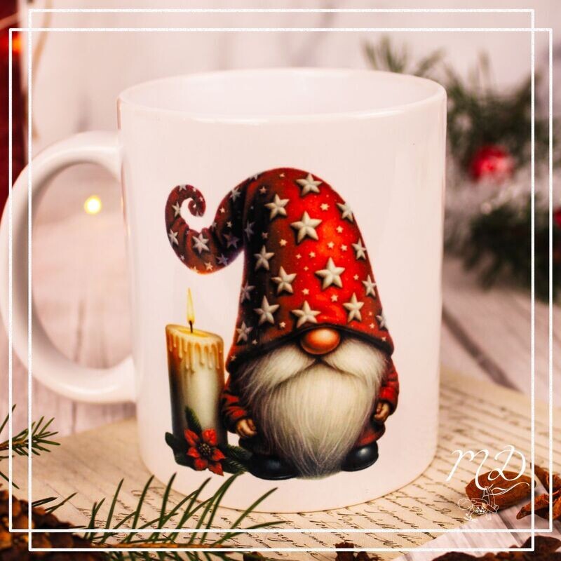 Wichtel Tasse mit Weihnachtsgedicht