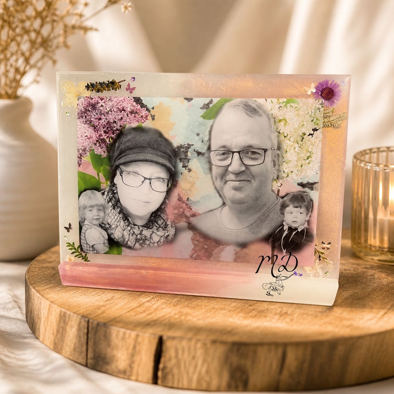 Eingegossenes Foto