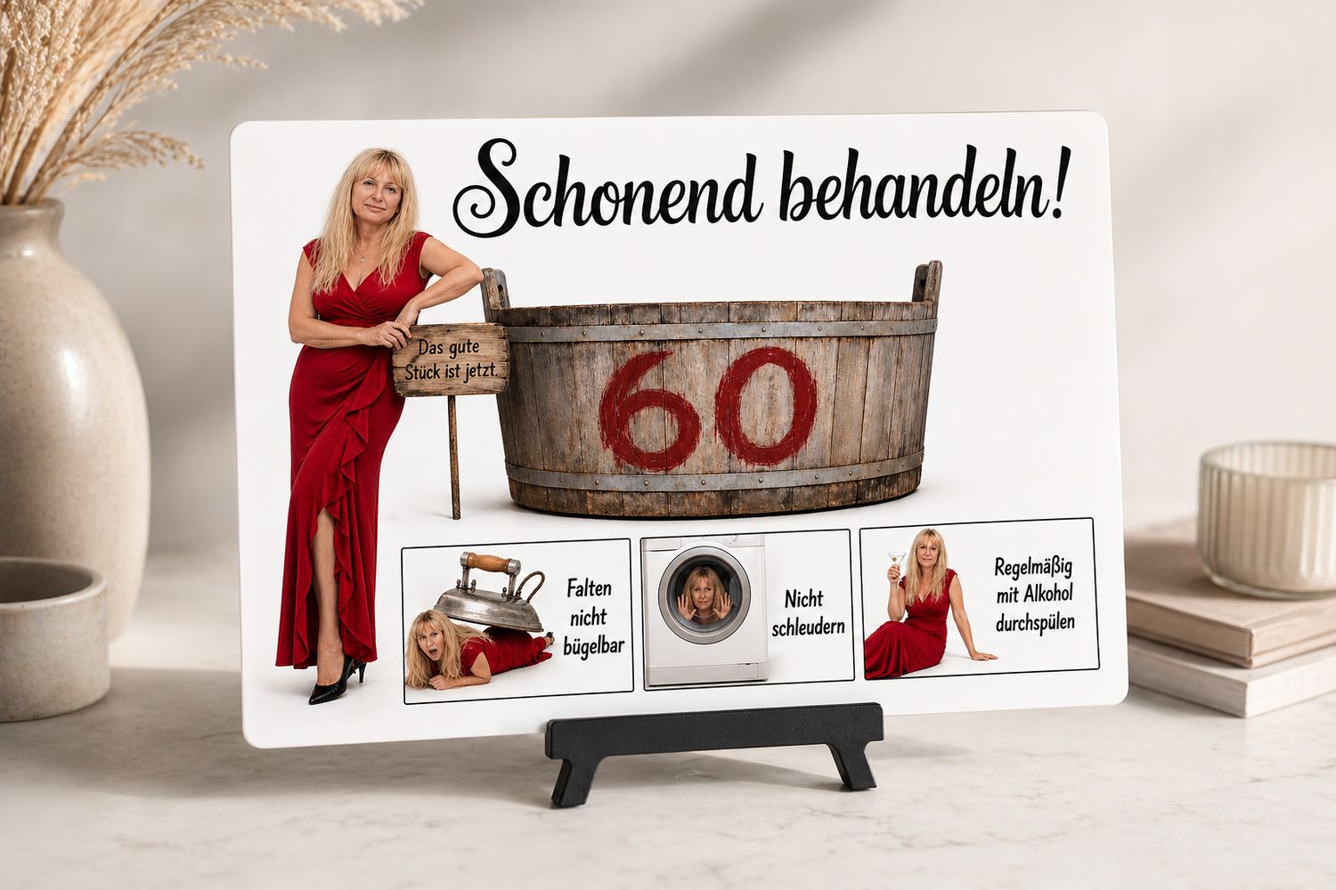 Personalisierte Alutafel zum Geburtstag