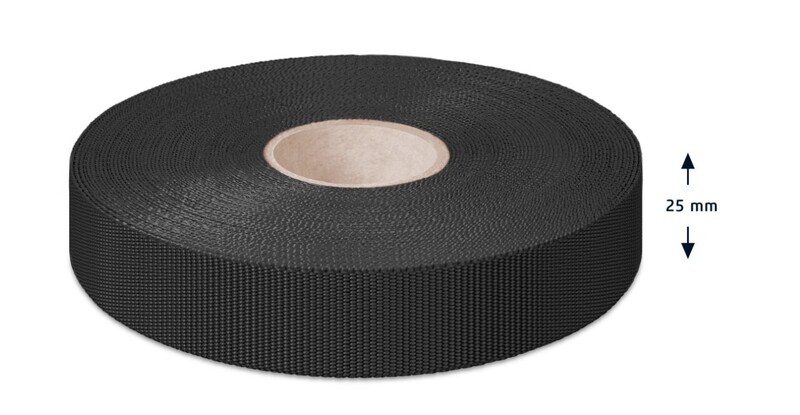 Einfassband, Fischgrät 25mm, 50m oder100m für Flächenschutztaschen