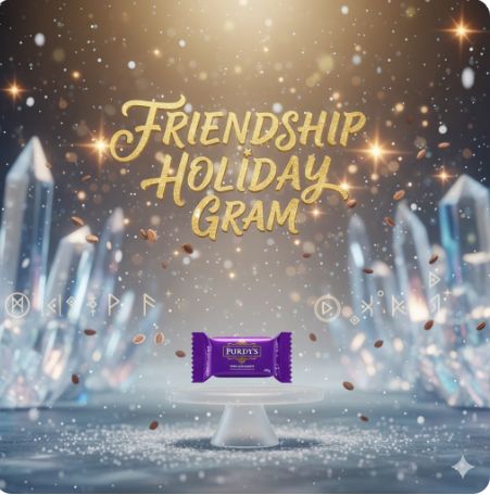 Friendship Holiday Gram - Purdy&#39;s Chocolate Bar 40grams