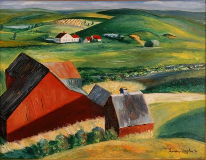 "Cobb's Maine Farm" - After Hopper - Original Oil Painting