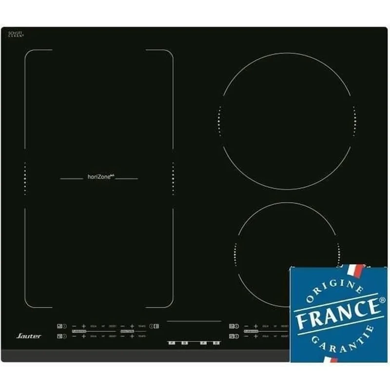 plaque de Cuisson Induction SAUTER SPI6300 - 3 Zones, 7200W, 12 Positions de Cuisson et Sécurité Avancée