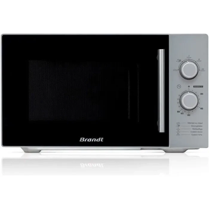 Micro-ondes Monofonction Pose Libre BRANDT SM 2602S Silver : Performance et Élégance 26L - 900W